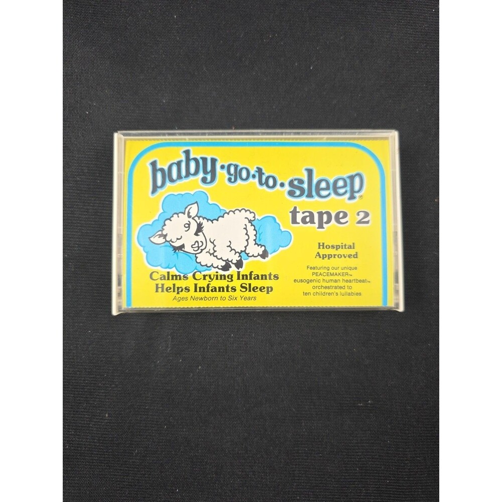 1987 Vintage Baby Go to Sleep Cassette Tape 2 Nursery Rhymes Tested Working